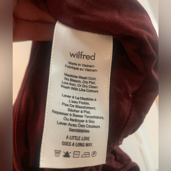 NWOT- Wilfred Nuage Bodysuit- Burgundy - Picture 3 of 10